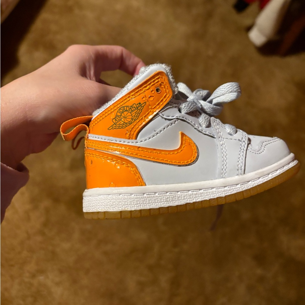 Nike Kids' Air Jordan Sneakers - White and Orange